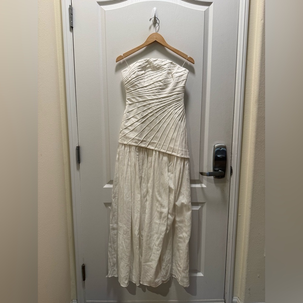 SIGNIFICANT OTHER BLYTH Strapless MAXI DRESS - IVORY Size 4 NWOT - Picture 5 of 9